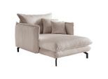 Livetastic Xxl-Sessel, Beige, Metall, Füllung: Schaumstoff, 111x101x167 cm, Made in Europe, Wohnzimmer, Sessel, XXL-Sessel