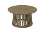 Ambia Garden Gartenbeistelltisch, Akazie, Holz, Akazie, Schichtholz, rund, rund, 40x45x40 cm, Freizeit, Campingzubehör, Campingtische