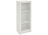 Carryhome Vitrine, Weiß, Glas, Holzwerkstoff, 2 Fächer, 40x100x30 cm, stehend, Wohnzimmer, Wohnwände, Vitrinenschränke