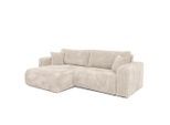 Bromarkt Ecksofa, Creme, Textil, L-Form,L-Form, 244x148 cm, Wohnzimmer, Sofas & Couches, Wohnlandschaften, Ecksofas