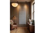 Flachgewebe-Teppich Ethno Silber 80x250 cm Ethno-Streifen
