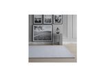 Kurzflorteppich Waschbar NECKAR, einfarbig, aus Polyester, Silber, 80 x 250 cm