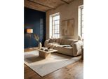 Flachgewebe-Teppich Berber-Tradition Creme 160x230 cm Uni meliert