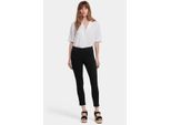 Ami Skinny Enkellange Pull-On Jeans In Soft-Contour Denim™ Met Zij-splitten