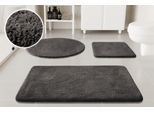 Badematte OTTO HOME "Neele", grau, H:20mm, Polyester, Badematten, Badematte, Badteppich, getuftet, modern, Uni, antirutsch, flauschig, Hochflor