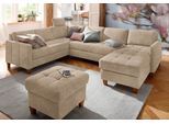Wohnlandschaft HOME AFFAIRE "Earl U-Form", grau (anthrazit), B:292cm H:80cm T:204cm, Struktur fein (100% Polyester);Luxus-Microfaser ALTARA NUBUCK (100% Polyester);Luxus-Microfaser in Lederoptik (100% Polyester), Sofas, Wohnlandschaft, wahlweise auch mit Schlaffunktion oder Schlaffunktion mit Bettkasten