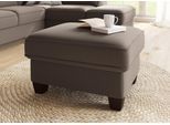 Hocker OTTO HOME "County", grau (taupe), B:75cm H:47cm T:65cm, Luxus-Microfaser (100% Polyester);Struktur fein (100% Polyester);Luxus-Microfaser weich (90% Polyester, 10% Polyamid), Hocker, Hocker, mit Federkern und Stauraum, passend zur "County"-Serie