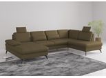 Wohnlandschaft SIT & MORE "Morris Jubi", grün (olive), B:335cm H:82cm T:212cm, Sofas, Wohnlandschaft, wahlweise mit Armteilverstellung, Schlaffunktion & Bettkasten
