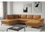 Wohnlandschaft SIT & MORE "Morris Jubi, Breite 300 cm", curry, B:300cm H:83cm T:202cm, Sofas, Wohnlandschaft, mit Armteilfunktion, optional mit Schlaffunktion