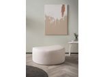 Hocker "ISALIE Samtoptik, passend zur Serie ISALIE", beige (creme), B:94cm H:45cm T:63cm, LEGER HOME BY LENA GERCKE, Hocker, Hocker, gepolstert, kombinierbar mit XXL-Sessel ISALIE