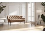 2,5-Sitzer OTTO HOME "Amber", braun (chocco), B:173cm H:97cm T:87cm, 100% Polyester, Sofas, 2 5-Sitzer, mit Knopfheftung,in verschieden Stoffarten