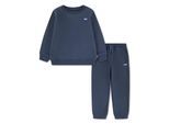 Neugeborenen-Geschenkset LEVI'S KIDS "LVN HOODIE,JOGGER SET", Jungen, Gr. 14 (164), big dipper, angeraute Sweatware, Obermaterial: 60% Baumwolle, 40% Polyester, KOB Set-Artikel Neugeborenen-Geschenkset, mit kleiner Label-Applikation- Stickerei