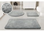 Badematte OTTO HOME "Neele", grau (hellgrau), H:20mm, Polyester, Badematten, Badematte, Badteppich, getuftet, modern, Uni, antirutsch, flauschig, Hochflor