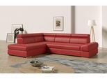Ecksofa SIT & MORE "Broadway L-Form", rot, B:270cm H:79cm T:213cm, Sofas, Ecksofa, mit verstellbaren Kopfteilen, wahlweise mit Schlaffunktion