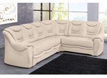 Ecksofa SIT & MORE "Bansin L-Form", beige (natur), B:265cm H:94cm T:215cm, Luxus-Microfaser ALTARA NUBUCK (100% Polyester);SOFTLUX-Kunstleder;NaturLEDER (echtes Rindsleder)/Korpus SOFTLUX-Kunstleder, Sofas, Ecksofa, wahlweise mit Schlaffunktion