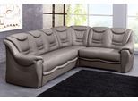 Ecksofa SIT & MORE "Bansin L-Form", grau, B:265cm H:94cm T:215cm, Luxus-Microfaser ALTARA NUBUCK (100% Polyester);SOFTLUX-Kunstleder;NaturLEDER (echtes Rindsleder)/Korpus SOFTLUX-Kunstleder, Sofas, Ecksofa, wahlweise mit Schlaffunktion
