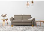 2,5-Sitzer OTTO HOME "Lindgren", braun (savannah), B:185cm H:84cm T:93cm, 100% Polyester, Sofas, 2 5-Sitzer, wahlweise mit TV-Funktion, links oder beidseitig, Kopfteilverstellung