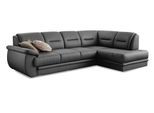 Ecksofa SIT & MORE "Mailand L-Form, B: 250 cm", grau, B:250cm H:85cm T:164cm, Luxus-Kunstleder;Kunstleder Softlux;NaturLEDER (echtes Rindleder)/Korpus passendes Kunstleder Softlux;Luxus-Microfaser Altara Nubuck (100% Polyester), Sofas, Ecksofa, optional Schlaffunktion,Ottomane,inkl 5 Jahre Herstellergarantie
