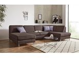 Wohnlandschaft SIT & MORE "Clio U-Form", braun, B:319cm H:89cm T:190cm, Sofas, Wohnlandschaft, wahlweise mit Schlaffunktion und Bettkasten, inklusive Federkern