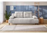Schlafsofa JOCKENHÖFER GRUPPE "Til, B: 206 cm, Liegefl. 140x200 cm", beige (hellbeige), B:206cm T:98cm, Korpus: 95% Polyester, 5% Nylon;Kissen: 95% Polyester, 5% Nylon, Sofas, Schlafsofa, mit Schlaffunktion & Bettkasten