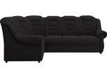 Ecksofa OTTO HOME "Boston L-Form", schwarz, B:266cm H:102cm T:216cm, 100% Polyester, Sofas, Ecksofa, mit hoher Rückenlehne, wahlweise mit Schlaffunktion & Stauraum