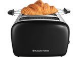 RUSSELL HOBBS Toaster "Colours Plus 26550-56", schwarz, B:28,4cm H:23,3cm T:15,6cm, Toaster, Toaster