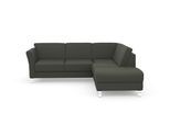 Ecksofa SIT & MORE "Visby L-Form", grau (anthrazit), B:248cm H:87cm T:213cm, Sofas, Ecksofa, Wahlweise mit Schlaffunktion und Stauraum, frei im Raum stellbar
