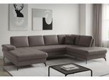 Wohnlandschaft SIT & MORE "Morris Jubi, Breite 300 cm", braun (delphine), B:300cm H:83cm T:202cm, Sofas, Wohnlandschaft, mit Armteilfunktion, optional mit Schlaffunktion