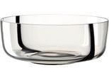 Schale LEONARDO "ALVEO, aus hochwertigem Farbglas mit Unikat-Charakter", transparent (transparent, taupe, schwarz), H:10cm Ø:26cm, Glas, Schüsseln, Schale, spülmaschinengeeignet