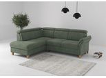 Ecksofa OTTO HOME "Glendale, L-Form", grün (jungle), B:247cm H:84cm T:193cm, 90% Polyester, 10% Polyamid, Sofas, Ecksofa, inkl. Kopfteilverstellung, wahlweise mit Vorziehsitz und Bettkasten