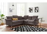 Ecksofa SIT & MORE "Darwin L-Form", braun (mocca), B:249cm T:229cm, Sofas, Ecksofa, inklusive Federkern, wahlweise mit Kopfteilverstellung, Schlaffunktion