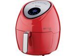ARIETE Heißluftfritteuse "4618 Airy Fryer XXL", rot, B:22,5cm H:37,5cm T:39cm, Fritteusen, 7 voreingestellte Programme, Temperatur von 80 C bis 200 C, Heißluftfritteuse