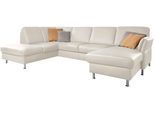 Wohnlandschaft DIE PLANBAR "PN-EM18013 U-Form, ohne Kopfstützen", weiß, B:305cm H:87cm T:200cm, Sofas, Wohnlandschaft, wahlweise mit Schlaffunktion und Stauraum