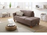 Recamiere OTTO HOME "Gotland", grau (taupe), B:194cm H:84cm T:91cm, Struktur (100% Polypropylen);Luxus-Microfaser (100% Polyester) 90% Polyester/10% Polyamid;Luxus-Microfaser (100% Polyester), Sofas, Recamiere, wahlweise Armlehne links oder rechts, in drei Bezugsqualitäten