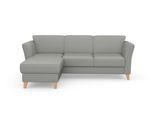 Ecksofa SIT & MORE "Visby L-Form", silber, B:248cm H:87cm T:162cm, Sofas, Ecksofa, Wahlweise mit Schlaffunktion und Bettkasten, frei im Raum stellbar