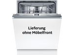 BOSCH vollintegrierbarer Geschirrspüler "SMV4EVX09E", Energieeffizienz: B, silber (weiß), B:59,8cm H:81,5cm T:55cm, Geschirrspüler, Flexible Vario-Körbe mit VarioSchublade & praktisches Info Light, vollintegrierbarer Geschirrspüler