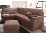 Ecksofa SIT & MORE "Pandora L-Form", braun (schoko), B:251cm H:91cm T:176cm, Luxus-Microfaser ALTARA NUBUCK (100% Polyester);Luxus-Microfaser ALTARA NUBUCK (100% Polyester);Luxus-Microfaser (100% Polyester), Sofas, Ecksofa, wahlweise mit Schlaffunktion und Bettkasten