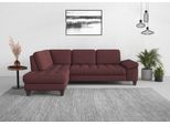 Ecksofa "Westham L-Form", lila (chianti), B:261cm H:88cm T:179cm, 90% Polyester 10%Polyamid, Sofas, Ecksofa, mit Ottomane, mit oder ohne Schlaffunktion, Bettkasten, Verstellung