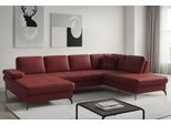 Wohnlandschaft SIT & MORE "Morris Jubi, Breite 300 cm", merlot, B:300cm H:83cm T:202cm, Sofas, Wohnlandschaft, mit Armteilfunktion, optional mit Schlaffunktion