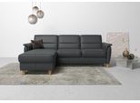Ecksofa HOME AFFAIRE "Palmera L-Form, B: 244 cm - OTTO. Verlässliche Qualität.", schwarz, B:244cm H:89cm T:163cm, Luxus-Microfaser (100% Polyester);Struktur (100% Polyester);Luxus-Microfaser in Lederoptik (100% Polyester), Sofas, Ecksofa, optional Schlaffunktion & Bettkasten, Federkern