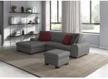 Ecksofa SIT & MORE "Luxor L-Form", grau, B:275cm H:82cm T:173cm, Luxus-Microfaser ALTARA NUBUCK (100% Polyester);Soft clean (98% Polyester, 2% Polyamid);Struktur fein (100% Polyester), Sofas, Ecksofa, wahlweise mit Schlaffunktion, Bettkasten und Kopfteilverstellung