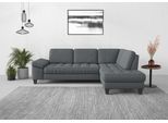 Ecksofa SIT & MORE "Westham L-Form", grau, B:261cm H:88cm T:179cm, 100% Polyester, Sofas, Ecksofa, mit Ottomane, mit oder ohne Schlaffunktion, Bettkasten, Verstellung