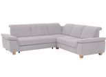 Ecksofa HOME AFFAIRE "Dalia L-Form", silber, B:256cm T:236cm, Luxus-Microfaser Florence (100% Polyester);Luxus-Microfaser weich (90% Polyester, 10% Polyamid);Webstoff (100% Polyester), Sofas, Ecksofa, mit Federkernpolsterung, wahlweise mit Schlaffunktion, Bettkasten