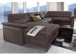 Wohnlandschaft SIT & MORE "Ascara U-Form, B:312cm, klassisches Design, Taschenfederkernpolsterung", braun (mokka), B:312cm H:85cm T:204cm, NaturLeder in Sitz und Rücken, Korpus ist mit passendem Kunstleder bezogen.;Luxus-Microfaser (100% Polyester);Softlux-Kunstleder;Primabelle-Microfaser (100% Polyester), Sofas, Wohnlandschaft, inklusive Boxspring/Federkern-Polsterung, wahlweise mit Schlaffunktio