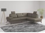 Ecksofa SIT & MORE "Morris L-Form, inkl. Sitztiefenverstellung", grau (delphine), B:262cm H:82cm T:212cm, Sofas, Ecksofa, wahlweise mit Armteilverstellung, Schlaffunktion & Bettkasten
