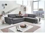 Ecksofa DIE PLANBAR "MP-IN17041 L-Form, Breite 320 cm", grau, B:320cm H:85cm T:260cm, 100% Polyester, Sofas, Ecksofa, Sitztiefenverstellung, optional Kopfteilverstellung & Schlaffunktion