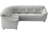 Ecksofa SIT & MORE "Savona L-Form, B. 262cm, klassisches Design, Federkern, Komfort Sitz", silber, B:262cm H:90cm T:212cm, Sofas, Ecksofa, option. Schlaffunktion Liegef. 195x120cm,div. Stoff und Ledervarianten