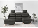 Ecksofa SIT & MORE "Farö L-Form", grau (anthrazit), B:234cm H:90cm T:168cm, Sofas, Ecksofa, inklusive Federkern, wahlweise mit Schlaffunktion und Bettkasten