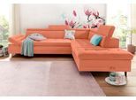 Ecksofa SIT & MORE "Limit L-Form", orange (terrakotta), B:275cm H:89cm T:217cm, Kunstleder SOFTLUX;Luxus-Microfaser ALTARA NUBUCK (100% Polyester);Struktur (100% Polyester), Sofas, Ecksofa, wahlweise mit Schlaffunktion und Bettkasten