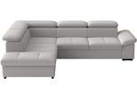 Ecksofa SIT & MORE "Viola, L-Form, B. 249 cm", hellgrau, B:249cm H:73cm T:226cm, 95% Polyester, 5% Polyamid, Sofas, Ecksofa, optional Schlaffunktion